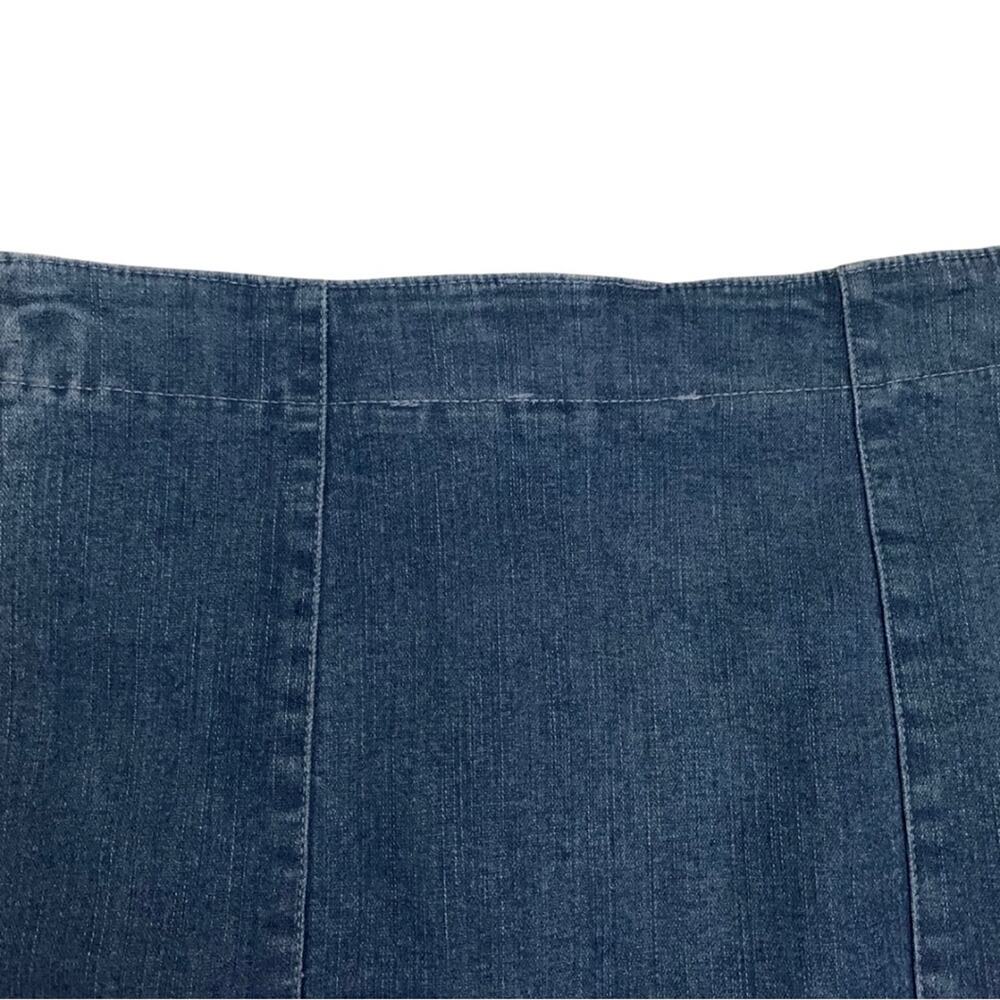 2/$30 Blue Denim Pencil Skirt Size Small Jean Short Mini Stretch Y2K High Waist - Picture 7 of 10